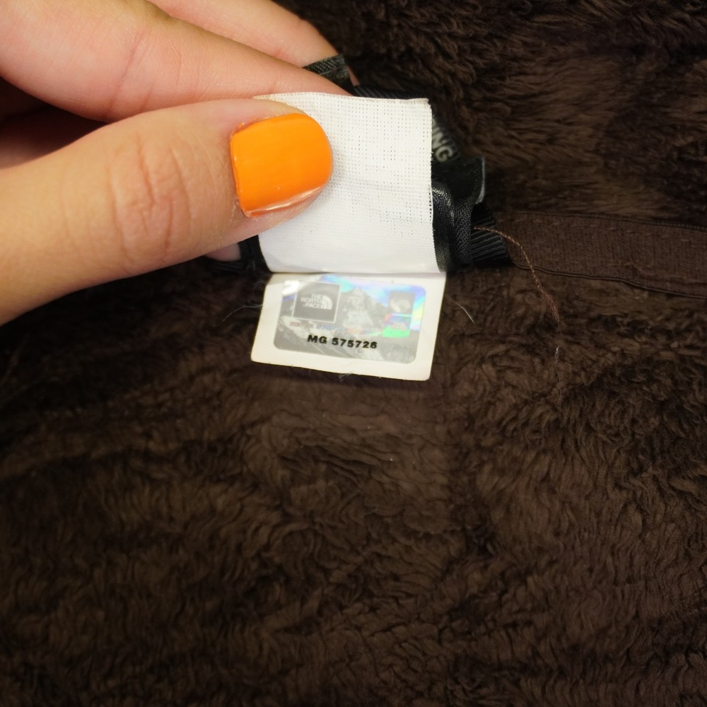 The North Face Osito 2 Fleece Jacket Womens XS Brown Full Zip Soft Fuzzy - Picture 12 of 13